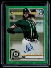 A.J. Puk [Green Refractor] #CRA-AP Baseball Cards 2020 Bowman Chrome Rookie Autographs Prices