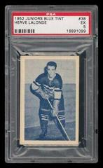 Herve Lalonde Hockey Cards 1952 Juniors Blue Tint Prices