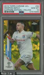 Memphis Depay [Yellow] Soccer Cards 2019 Topps Chrome UEFA Champions League Sapphire Prices
