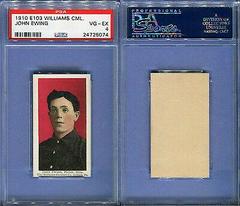John Ewing Baseball Cards 1910 E103 Williams Caramels Prices
