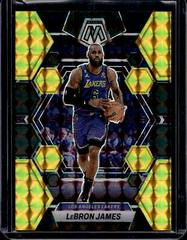 LeBron James [Choice Black Gold] Basketball Cards 2022 Panini Mosaic Prices