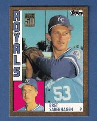 Bret Saberhagen [1984 Reprint Gold] Baseball Cards 2001 Topps Traded Prices