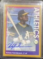 Rickey Henderson [Gold] #AS-RH Baseball Cards 2022 Topps Archives Snapshots Autographs Prices