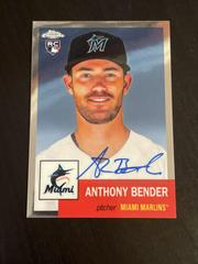 Anthony Bender #CPA-ABE Baseball Cards 2022 Topps Chrome Platinum Anniversary Autographs Prices