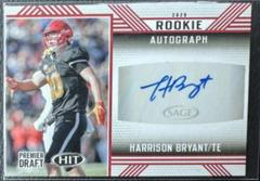 Harrison Bryant [Red] #A17 Football Cards 2020 Sage Hit Rookie Autograph Prices