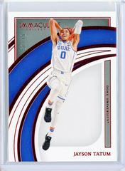 Jayson Tatum [Red] #5 Basketball Cards 2022 Panini Immaculate Collection Collegiate Prices
