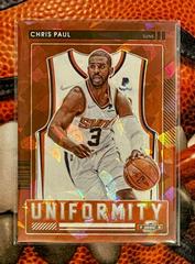 Chris Paul [Red Ice] #24 Basketball Cards 2021 Panini Contenders Optic Uniformity Prices