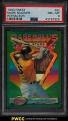 Mark McGwire [Refractor] #92 Baseball Cards 1993 Finest Prices