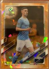 Phil Foden [Orange] #34 Soccer Cards 2020 Topps Chrome UEFA Champions League Prices