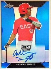 Anthony Seigler [Blue] #BA-AS1 Baseball Cards 2018 Leaf Metal Draft Autograph Prices