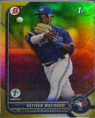 Estiven Machado [Gold Foil] #BPPF-12 Baseball Cards 2022 Bowman 1st Edition Prices