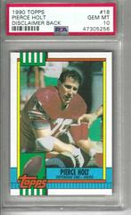 Pierce Holt [Disclaimer Back] Football Cards 1990 Topps Prices