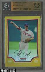 Chase Utley [Gold Refractor] #4 Baseball Cards 2009 Bowman Chrome Prices