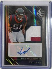 Will Anderson Jr. [Gold Spotlight Rookie Patch Autograph] #140 Football Cards 2023 Panini Limited Prices