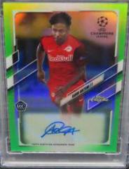 Karim Adeyemi [Neon Green Refractor] #CA-KA Soccer Cards 2020 Topps Chrome UEFA Champions League Autographs Prices