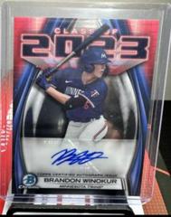 Brandon Winokur Baseball Cards 2023 Bowman Draft Class of Autographs Prices