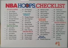 Checklist #1 Basketball Cards 1991 Hoops Prices