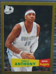 Carmelo Anthony [Gold] #57 Basketball Cards 2007 Topps 50th Anniversary Prices