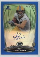 Jeff Janis [Blue] Football Cards 2014 Bowman Chrome Rookie Refractor Autographs Prices