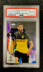 Achraf Hakimi [Purple Carbon Fiber Refractor] #12 Soccer Cards 2019 Topps Chrome UEFA Champions League Prices