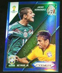 Javier Hernandez, Neymar Jr. [Blue Prizm] #2 Soccer Cards 2014 Panini Prizm World Cup Matchups Prices