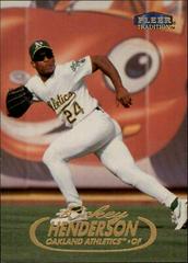 Rickey Henderson Baseball Cards 1998 Fleer Prices