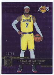 Carmelo Anthony [Purple] #42 Basketball Cards 2021 Panini Donruss Elite Prices