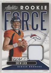 Drew Lock [Prime] #RF-10 Football Cards 2019 Panini Absolute Rookie Force Prices