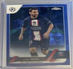 Lionel Messi [Sapphire] #1 Soccer Cards 2022 Topps Chrome UEFA Club Competitions Prices