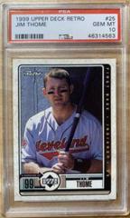 Jim Thome #25 Baseball Cards 1999 Upper Deck Retro Prices