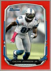 Calvin Johnson Jr. [Red] #90 Football Cards 2013 Bowman Prices