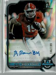 Brock Bowers Football Cards 2021 Bowman University Chrome Autographs Prices