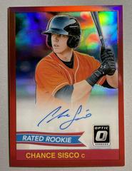 Chance Sisco [Red] Baseball Cards 2018 Panini Donruss Optic Rated Rookie Retro 1984 Signatures Prices
