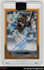 Seth Beer [Orange] #CAA-SBE Baseball Cards 2022 Topps Clearly Authentic Autographs Prices
