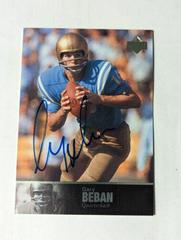 Gary Beban Football Cards 2011 Upper Deck College Legends Autograph Prices