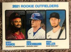 Brian Miller, Henry Ramos, Greg Deichmann [Chrome Refractor] #71 Baseball Cards 2022 Topps Heritage Prices