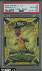 Neymar Jr. [Gold] #7 Soccer Cards 2016 Panini Select National Pride Prices