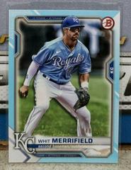 Whit Merrifield [Sky Blue] #1 Baseball Cards 2021 Bowman Prices
