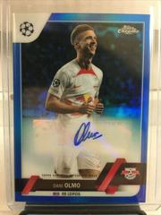 Dani Olmo [Blue] Soccer Cards 2022 Topps Chrome UEFA Club Competitions Autographs Prices