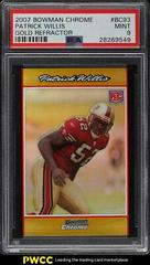 Patrick Willis [Gold Refractor] Football Cards 2007 Bowman Chrome Prices