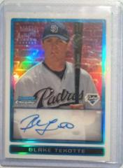 Blake Tekotte [Refractor Autograph] #BCP118 Baseball Cards 2009 Bowman Chrome Prospects Prices