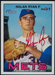 Nolan Ryan [Red Ink] #ROA-NR Baseball Cards 2016 Topps Heritage Real One Autographs Prices