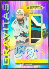 Brent Burns [Autograph Patch Purple] #G-8 Hockey Cards 2021 Upper Deck Stature Gravitas Prices