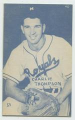 Charlie Thompson #40 Baseball Cards 1953 Canadian Exhibits Prices