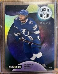 Brandon Hagel [Neon Yellow] #LN-BH Hockey Cards 2022 Upper Deck Synergy Light Up The Night Prices