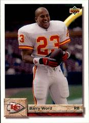 Barry Word #380 Football Cards 1992 Upper Deck Prices