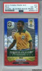 Pele [Blue & Red Wave Prizm] Soccer Cards 2014 Panini Prizm World Cup Stars Prices