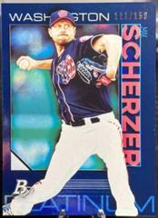 Max Scherzer [Blue] #2 Baseball Cards 2020 Bowman Platinum Prices