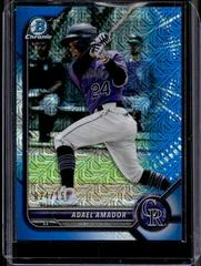 Adael Amador [Blue Refractor Mega Box Mojo] #BCP-109 Baseball Cards 2022 Bowman Chrome Prospects Prices
