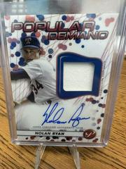 Nolan Ryan [Pink] #DPAR-NR Baseball Cards 2023 Topps Pristine Popular Demand Autograph Relic Prices